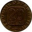 Austria 20 Schilling (200th birthday of Franz Grillparzer) KM# 2995.2 REPUBLIK ÖSTERREICH 20 SCHILLING 1993 coin obverse