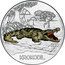 Austria 3 Euro Colorful Creatures - Crocodile 2017 Special Unc KM# 3263 2017 KROKODIL coin reverse