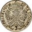 Austria 3 Kreuzer Francis I - Eagle with arms of Tyrol 1762 HA KM# 2014 IN TE DOMINE SPERAVI coin reverse
