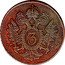 Austria 3 Kreuzer Franz II 1799 A KM# 2115.1 3 17 99 coin reverse
