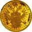 Austria 4 Ducat Franz Joseph I 1868 A KM# 2274 HVNGAR.BOHEM.GAL.LOD.ILL.REX.A.A.1872 4 coin reverse