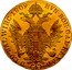 Austria 4 Ducat (Franz I) KM# 2176 HVN. BOH. GAL. REX. A. A. D. LO. SAL. WIRC. (4) coin reverse