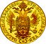 Austria 4 Ducat (Franz I) KM# 2178 HVN. BOH. LOMB. ET VEN. (4) GAL. LOD. IL. REX. A. A. coin reverse