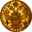 Austria 4 Ducat Franz Joseph I 1915 KM# 2276 HVNGAR BOHEM GAL LOD ILL REX A A 1915 ( 4 ) coin reverse