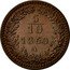 Austria 5/10 Kreuzer Franz Joseph I small eagle 1860 A KM# 2182 5 10 1858 B coin reverse