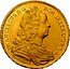 Austria 5 Ducat Franz I Vienna 1745 AS/IE KM# 1729 FRANCISCUS D G ROM IMPERATOR S A AS coin obverse