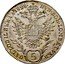 Austria 5 Kreuzer (Franz I) KM# 2124 HVN. BOH. LOMB. ET VEN. GAL. LOD. IL. REX. A. A. 5 coin reverse