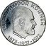 Austria 50 Schilling 100th Anniversary - Birth of Dr. Theodor Korner President 1973 Proof KM# 2917 DR.H.C.THEODOR KÖRNER 1873-1957-1973 coin reverse