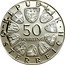 Austria 50 Schilling 450th Anniversary - Death of Maximilian I 1969 KM# 2906 · REPUBLIK · 50 SCHILLING ÖSTERREICH coin obverse