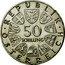 Austria 50 Schilling 50th Anniversary - The Republic 1968 Proof KM# 2904.1 50 JAHRE REPVBLIK 1918 1968 TIEFENTHALER coin obverse