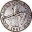Austria 50 Schilling Centennial of the Blue Danube Waltz 1967 Proof KM# 2902 100 JAHRE DONAUWALZER 1967 coin reverse