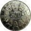 Austria 500 Schilling 500th Canonization of Leopold III 1985 KM# 2973 500 SCHILLING REPUBLIK ÖSTERREICH coin obverse