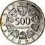 Austria 500 Schilling 500th First Thaler Coin Struck at Hall Mint 1986 KM# 2977 500 SCHILLING REPUBLIK ÖSTERREICH coin obverse