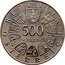 Austria 500 Schilling (2000th Anniversary - Bregenz) KM# 2974 REPUBLIK ÖSTERREICH 500 SCHILLING coin obverse