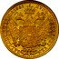 Austria Ducat Franz Joseph I 1866 E KM# 2265 HVNG BOH.LOMB ET VEN.GAL.LOD.ILL.REX.A.A. 1866 coin reverse