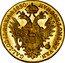 Austria Ducat (Franz I) KM# 2171 HVN·BOH·LOMB·ET VEN· GAL·LOD·IL·REX·A·A·1830· coin reverse