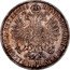 Austria Florin Franz Joseph I 1859 A KM# 2219 HVNG·BOH·LOMB·ET VEN· 1FL GAL·LOD·ILL·REX A·A· coin reverse