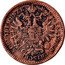 Austria Kreuzer Franz Joseph I larger eagle 1885 KM# 2187 K·K·OESTERREICHISCHE SCHEIDEMÜNZE coin obverse
