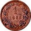 Austria Kreuzer Franz Joseph I larger eagle 1885 KM# 2187 1 1885 coin reverse