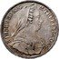 Austria 1/2 Thaler Maria Theresia 1772 SC KM# 20 M THERESIA D G R IMP HU BO REG coin obverse