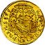 Austria 1/4 Ducat Sigismund von Schrattenbach 1755 KM# 383 S A S LE NA GER PRIM 1755 coin reverse