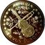 Austria 1 ECU (Johann Staruss) AUSTRIA SERVUS EUROPA coin reverse