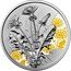 Austria 10 Euro (Flower language Dandelion yellow)  coin reverse