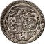 Austria 2 Kreuzer Jakob Ernst von Liechtenstein 1745 error date KM# 342 2 coin obverse