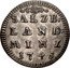 Austria 2 Kreuzer Jakob Ernst von Liechtenstein 1745 error date KM# 342 SALZB LAND MINZ 1745 coin reverse