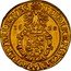 Austria 5 Ducat Paul Sixtus I 1620 Kunker Auction 160, 9-09,VF realized approx. $17,500 KM# A22 INFALKENSTEIN AVREI VELL EQVES 16 Z0 coin reverse