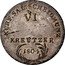 Austria 6 Kreuzer (Ferdinand of Austria - Tuscany) KM# 484 KURF SAL SCHELDMUNZ VI KREUTZER 1804 coin reverse