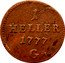 Austria Heller Maria Theresia 1777 G KM# 5 1 HELLER 1777 G coin reverse