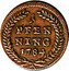 Austria Pfenning Hieronymus von Colloredo 1784 KM# 455 I PFEN NING 1784 coin reverse