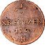 Austria 1/4 Kreuzer Franz II 1793 H KM# 17 1/4 KREÜTZER 1793 H. coin reverse