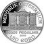 Austria 1,50 Euro (Anniversary of the Vienna Philharmonic) REPUBLIK ÖSTERREICH 1 UNZE PEIDSILBER 2014 1,50 EURO coin obverse
