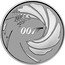 Tuvalu 1 Dollar Elizabeth II James Bond Gun 2020  BU 007 TM coin reverse