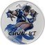 Tuvalu 1 Dollar (Chun-Li) ©CAPCOM CHUN-LI coin reverse
