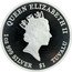 Tuvalu 1 Dollar (Elizabeth II Grand Sumo Tournament Hawaii) QUEEN ELIZABETH II RDM 1OZ 999 SILVER $1 TUVALU coin obverse