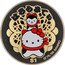 Tuvalu 1 Dollar (Elizabeth II Hello Kitty) $1 ©'76,'06 SANRIO coin reverse
