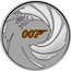 Tuvalu 1 Dollar Elizabeth II James Bond Gun Logo 2021  007 TM coin reverse