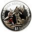 Tuvalu 1 Dollar Elizabeth II Ultraman vs Alien Baltan 2006  Proof ULTRAMAN SERIES 40TH $1 ©1966 TSUBURAYA PROD. coin reverse