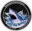 Tuvalu 1 Dollar (Great White Shark) БОЛЬШАЯ БЕЛАЯ АКУЛА 1OZ 999 SILVER CARCHARODON CARCHARIAS coin reverse