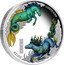 Tuvalu 1 Dollar (Hippocamp and Kelpie) KELPIE 2014 HIPPOCAMP PM coin reverse