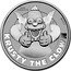 Tuvalu 1 Dollar Krusty the Clown Simpsons No data BU KRUSTY THE CLOWN P MATT GROENING ©20CF coin reverse