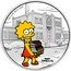 Tuvalu 1 Dollar Lisa Simpson 2019  Proof TM & © 2019 FOX. P MATH HISTORY SCIENCE MATT GROENING P coin reverse