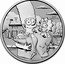 Tuvalu 1 Dollar Marge and Maggie Simpson 2021 P P MATT GROENING ©20TV coin reverse