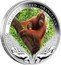 Tuvalu 1 Dollar Orangutan Wildlife in Need 2011 Proof KM# 207 WILDLIFE IN NEED - ORANGUTAN 1 OZ 999 SILVER coin reverse