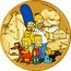 Tuvalu 1 Dollar The Simpson Family in Colour 2019 P P MATT GROENING TM & © 2019 FOX. coin reverse