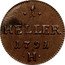 Austria 1 Heller Joseph II - Leopold II 1791 H KM# 5 1 HELLER 1790 H coin reverse