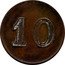 Belgium 10 Centimes Centime ND 10 coin obverse